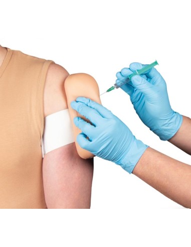 Vaccination trainer with strap for IM and...
