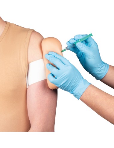 Vaccination trainer with strap for IM and...