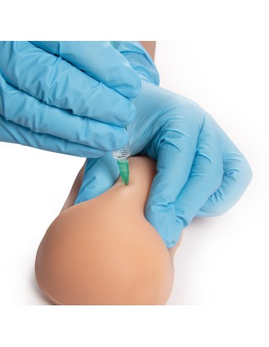 Vaccination trainer with strap for IM and...