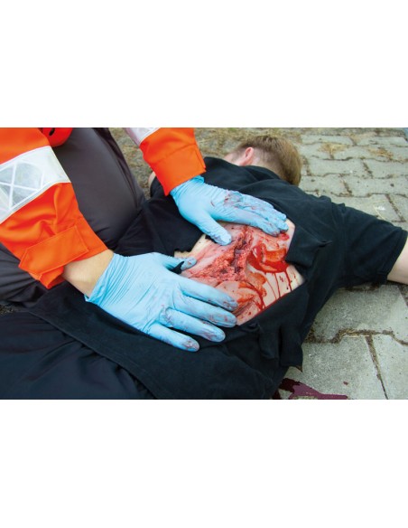 Moulage et simulation d'une grande lacération avec des lacérations mineures avec fonction de saignement Erler Zimmer NW101