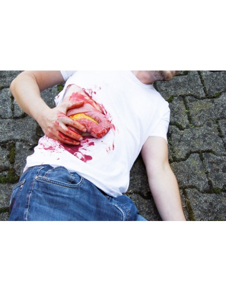 Moulage et simulation d'une plaie abdominale avec protrusion intestinale Erler Zimmer NW109