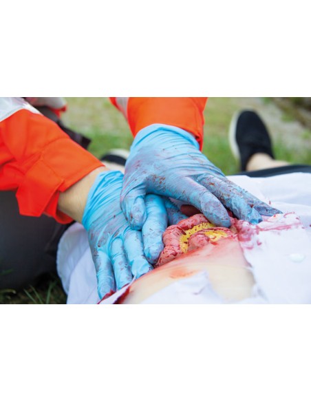 Moulage e simulazione di ferita addominale con protrusione dell'intestino tenue Erler Zimmer NW111