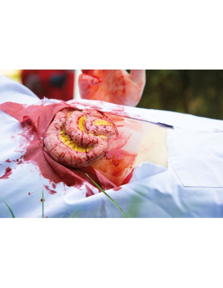 Moulage y simulación de herida abdominal con protrusión de intestino delgado Erler Zimmer NW111