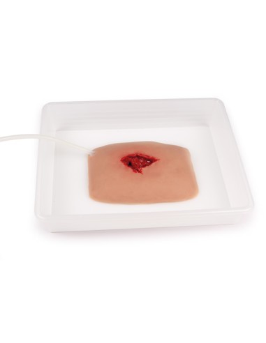 Moulage y simulación de herida con hemorragia...