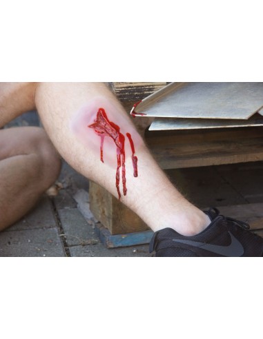 Moulage e simulazione di ferita da lacerazione...