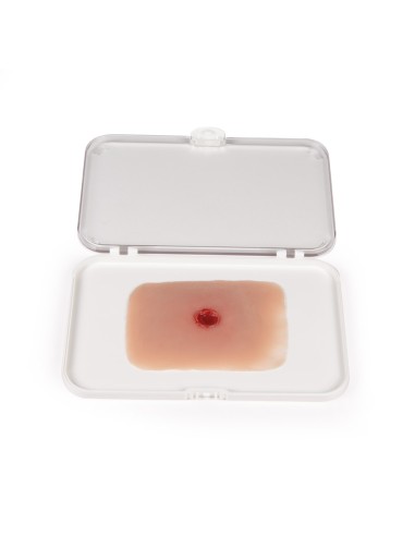 Moulage y simulación de herida por arma de...