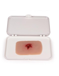 Moulage and simulation of exit wound from a firearm Erler...