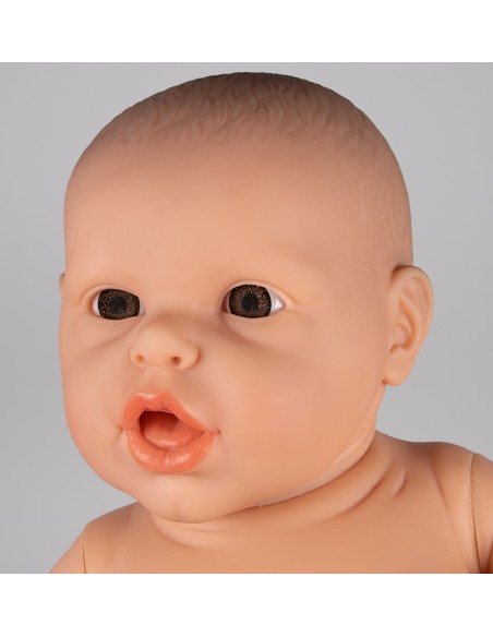 Babypuppe für Erziehungsübungen, männlich, blasse Haut - Erler Zimmer BA100