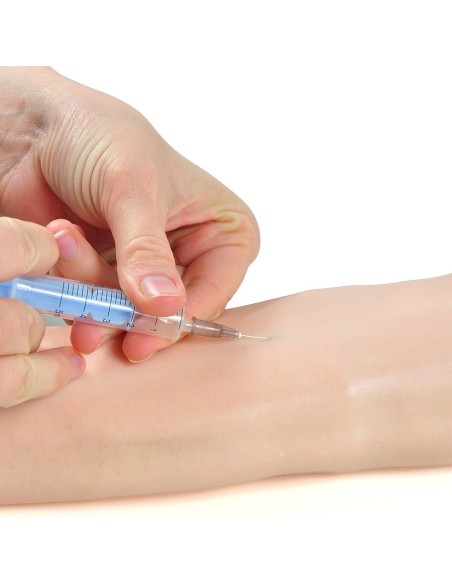 Simulador de toma de muestras e inyecciones intravenosas e intramusculares