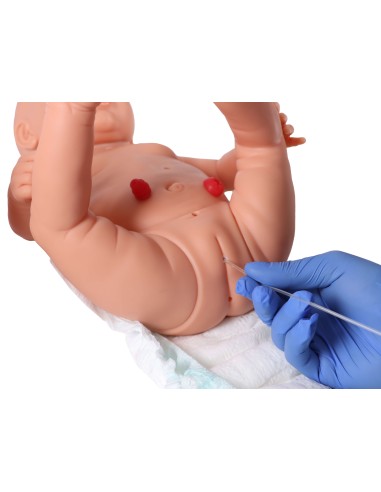 Manikin of female newborn for nursing practice...