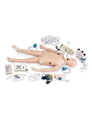 Neonatal crisis, medical simulator, 8-year-old...