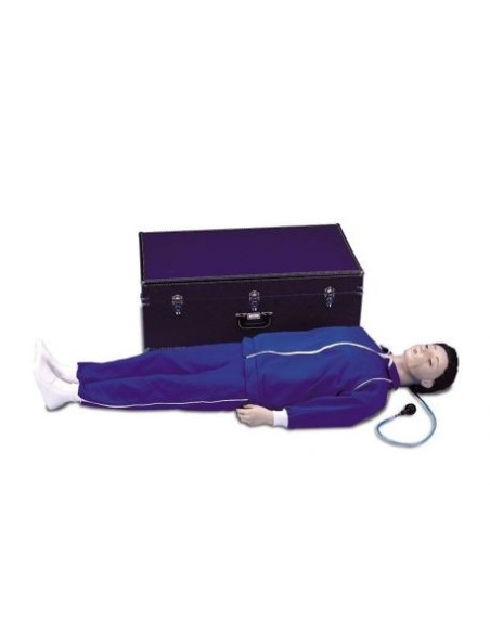 Reanimación cardiopulmonar, maniquí de cuerpo entero con sistema electrónico Erler Zimmer R10052
