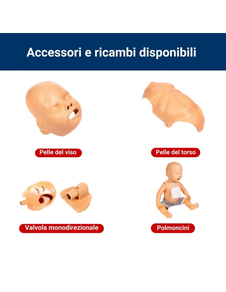 BLS-Säuglingspuppe für die Herz-Lungen-Wiederbelebung „Practi-Baby“ – Standard