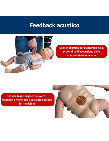 BLS-Säuglingspuppe für die Herz-Lungen-Wiederbelebung „Practi-Baby“ – Standard