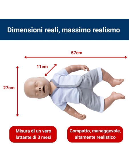 BLS-Säuglingspuppe für die Herz-Lungen-Wiederbelebung „Practi-Baby“ – Standard