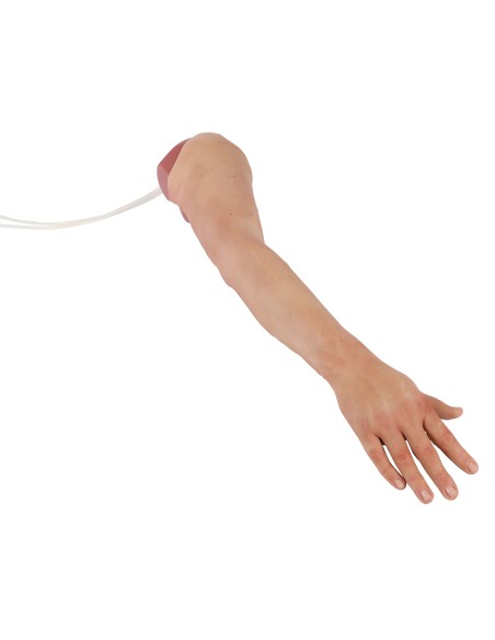 Bras d'entraînement à l'injection et à l'accès veineux « Puncture Pete » hyperréaliste, peau claire, Erler Zimmer EZ-7710