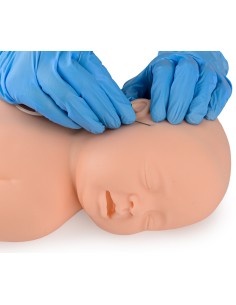 Tête de nouveau-né pour la simulation d'accès veineux et...