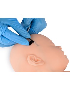 Tête de nouveau-né pour la simulation d'accès veineux et... 2